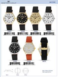 12 Bulk Men's Watch - 53404 assorted colors