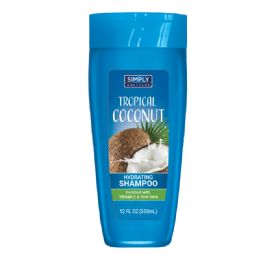 12 Bulk Simply Bodycare Shampoo 12 Oz Tropical Coconut