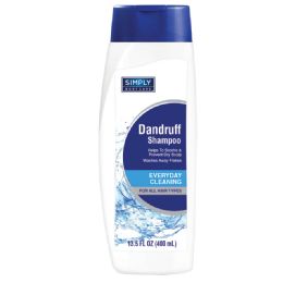 12 Bulk Simply Bodycare Shampoo 13.5 Oz Dandruff 0.5% Zinc