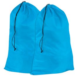 50 Bulk Drawstring Laundry Bag 2-Pack - Blue