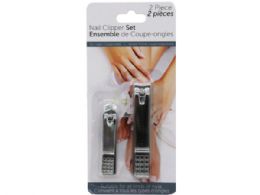 60 Bulk 2 Pack Nail Clippers With Curved Precision Blades