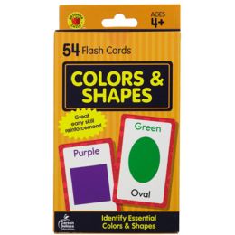 48 Bulk Flash Cards 54ct Colors And Shapes Boxed pp