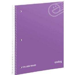 36 Bulk Spiral Notebook 1-Subject C/r 70 Ct., Purple
