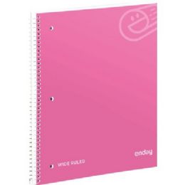 36 Bulk Spiral Notebook 1-Subject W/r 70 Ct., Pink