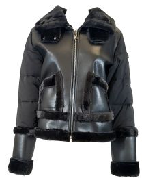12 Bulk Sherpa Lined Faux Leather Jacket