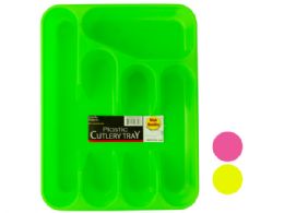 72 Bulk Five Section Plastic Cutlery Tray