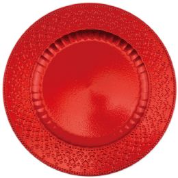 24 Bulk 13" Charger Plate red