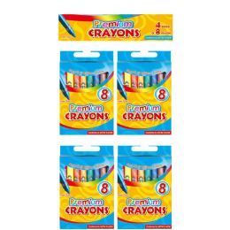 36 Bulk 4 Piece Sets Of 8 Pack Color Premium Crayons
