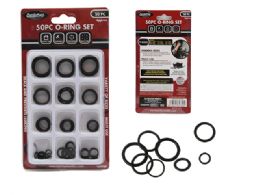 72 Bulk 50 Piece Assorted Size Rubber O-Ring Plumbing Sets