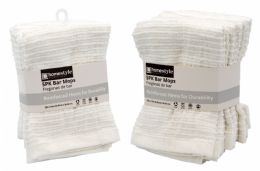 24 Bulk 5 Pack White Bar Mop Towels