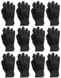 12 Bulk Yacht And Smith Kid's Unisex Gloves In Black