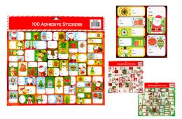 24 Bulk Christmas Gift Tag Stickers