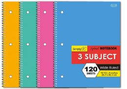 36 Bulk 3 Subject 120 Count Notebook
