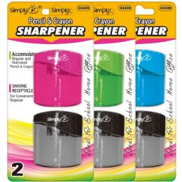 144 Bulk 2 Piece Dual Sharpener