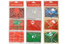 24 Bulk 3 Pack Christmas Gift Card Boxes