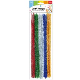 288 Bulk 12" 30-Piece Tinsel Stems Glitter Multi Color