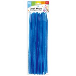 144 Bulk 12" 40-Piece Chenille Stems Blue