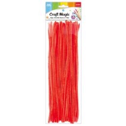 288 Bulk 12" 40-Piece Chenille Stems Red
