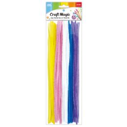 288 Bulk 12" 40-Piece Chenille Stems Assorted Pastel Colors
