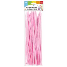 288 Bulk 12" 40-Piece Chenille Stems Light Pink