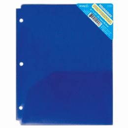 48 Bulk Translucent 2 Pocket Poly Portfolio