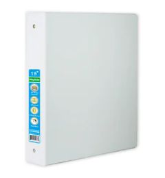 12 Bulk Hard Cover Binder White