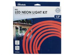 12 Bulk Westek Indoor/outdoor Neon Red Led 4 Meter Rope Light Kit