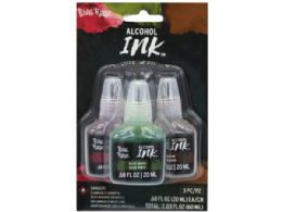 48 Bulk Brea Reese 3 Pack 2 Oz Alcohol Ink Paint In Crimson, Brown And