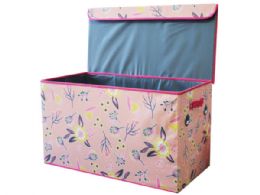 6 Bulk Extra Large Flower Pattern Collapsible Storage Box 14.5 In X 28 In X 15.75 in