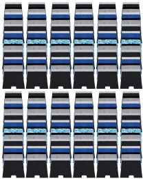 216 Bulk Boys Cotton Mix Brands Underwear Boxer Briefs In Assorted Colors , Size Medium