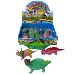 24 Bulk Super Squishy Stretchy Toy [dinosaurs]