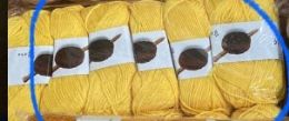 100 Bulk Acrylic Yarn 87 Yards Mustard