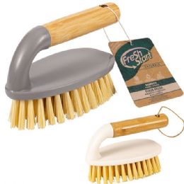 48 Bulk Fresh Start Bamboo  Scrub Brush