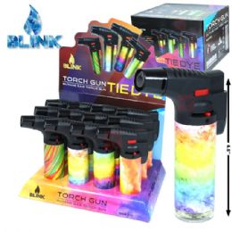 144 Bulk Blink 4.5in Torch Lighter Theme Tie Dye
