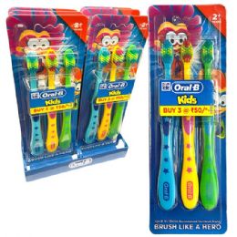 48 Bulk Oral-B Toothbrush 123 3PK Kids