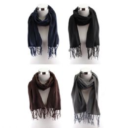 144 Bulk Thermaxxx Winter Scarf Fleece Solid