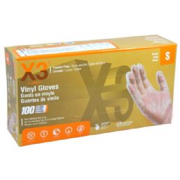 10 Bulk Ammex Vinyl Gloves 100CT Small