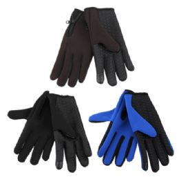 72 Bulk Thermaxxx Men Gloves w/ Touch Neoprene