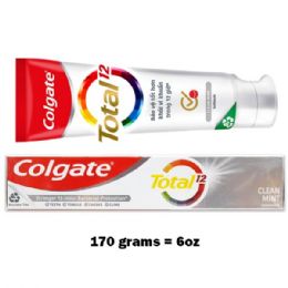 36 Bulk Colgate Toothpaste 170g 6oz Total Clean Mint