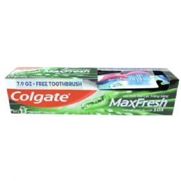 36 Bulk Colgate Maxfresh - Peppermint 225g + Free T/brush