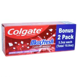 36 Bulk Colgate Toothpaste 5.3oz 2PK (10.6oz) Max Fresh Red