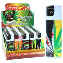 500 Bulk Neon Electronic Lighter Jamal Series