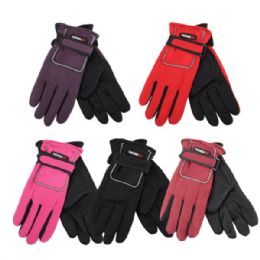 72 Bulk Thermaxxx Ladies Ski Gloves w/ Strap