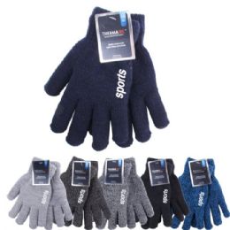 72 Bulk Thermaxxx Boys Glove Marled 2 Layer Sports