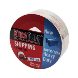 24 Bulk XtraTuff Packing Tape 1.89in by 200yd Super Clear