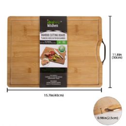 12 Bulk Ideal Kitchen Bamboo Cutting Board 30x40x2.5cm