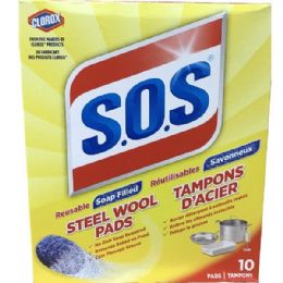 6 Bulk SOS Soap Pads 10CT Regular
