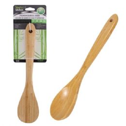 24 Bulk Ideal Kitchen Premium Bamboo Solid Spoon