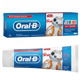 12 Bulk Oral-B Toothpaste 92g Junior Star Wars Mild Mint