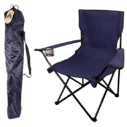 8 Bulk Folding Camping Chair Navy 50*50*80cm